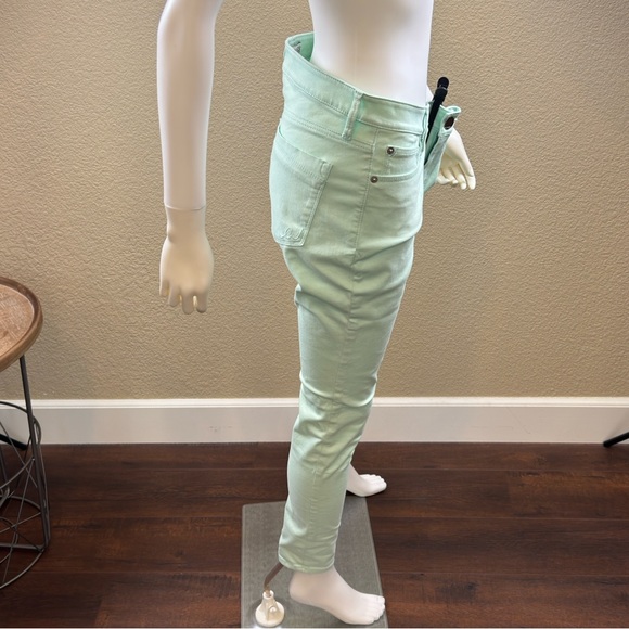 NWT Express Mint Green Stella Low Rise Skinny Jeans - Picture 4 of 16